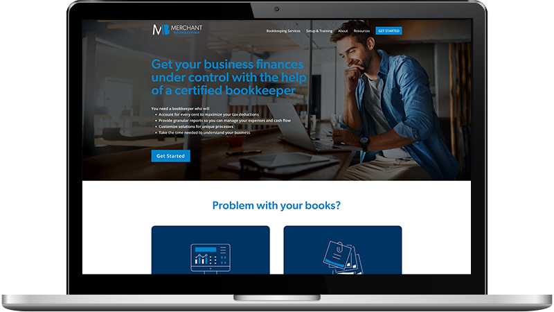 Bookkeeper web design