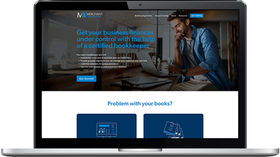 Merchant Bookkeeping web design